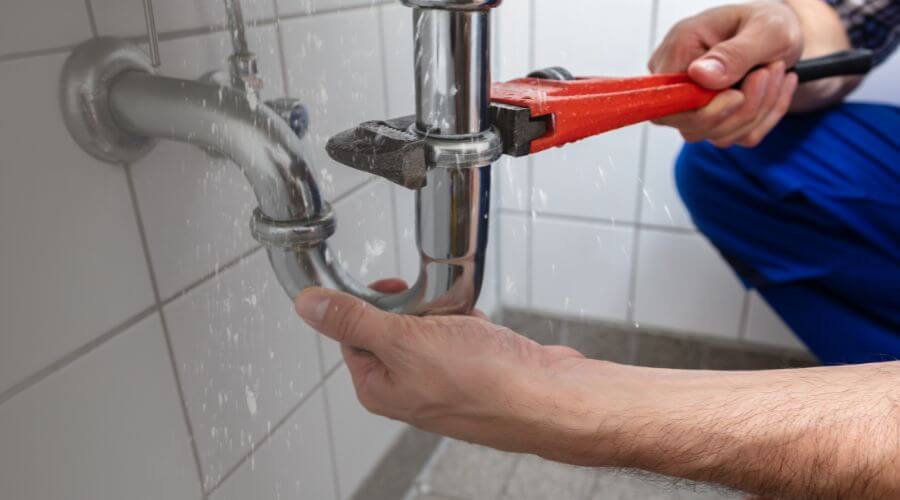 Indoor tankless water heater installation in Houston, DE